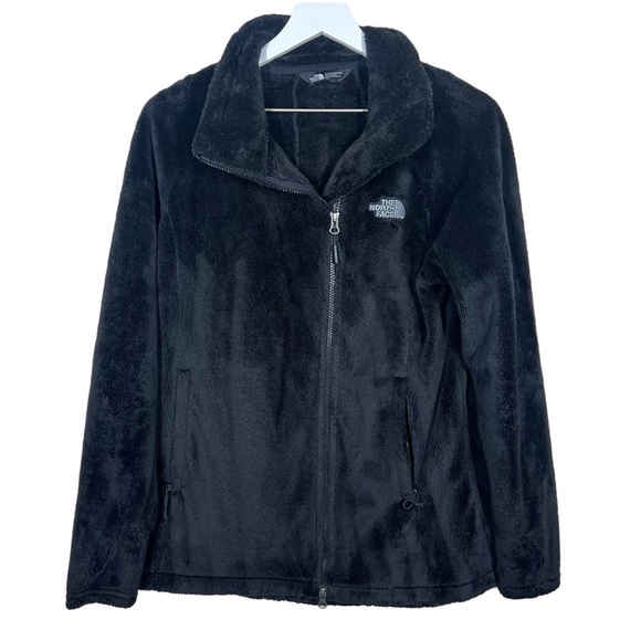The North Face Women's Osito Fleece Black Zip Up Fuzzy Jacket Size Medium - Picture 1 of 9